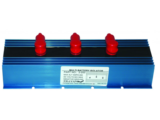 Transpo Akü İzolatörü 1 Giriş 2 Çıkış 200 Amper 12/24VDC